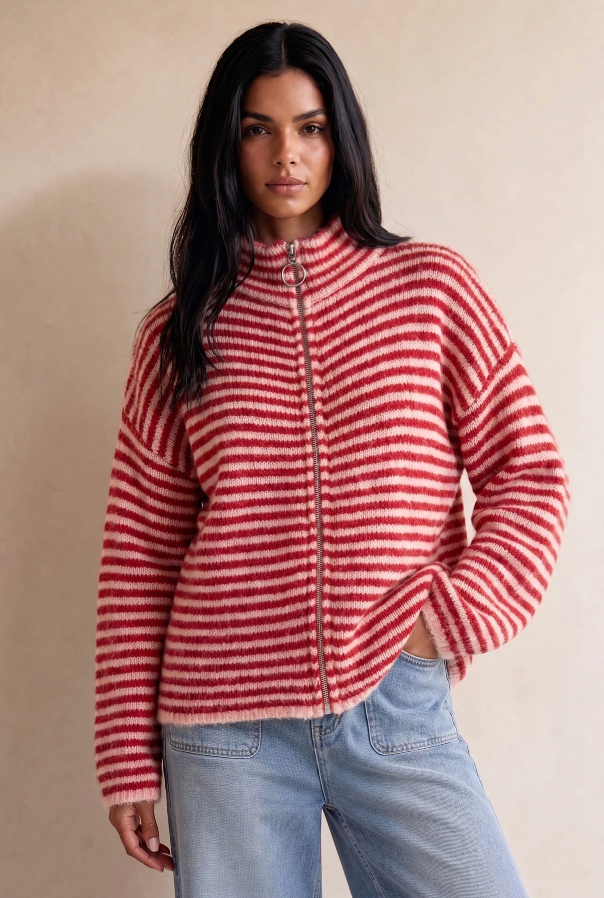SCARLETT STRIPED CARDIGAN