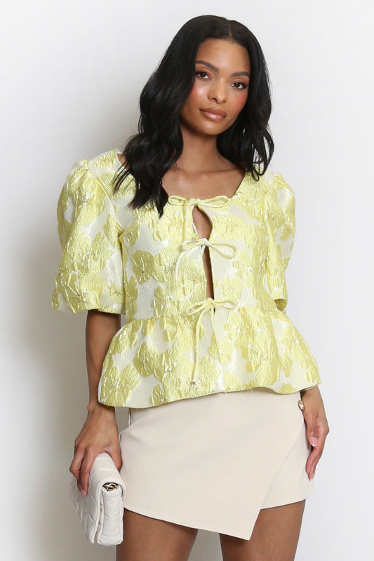AURELIA PEPLUM BLOUSE
