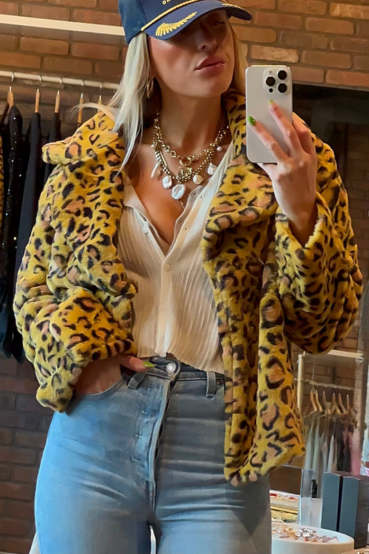 MINA LEOPARD BOMBER