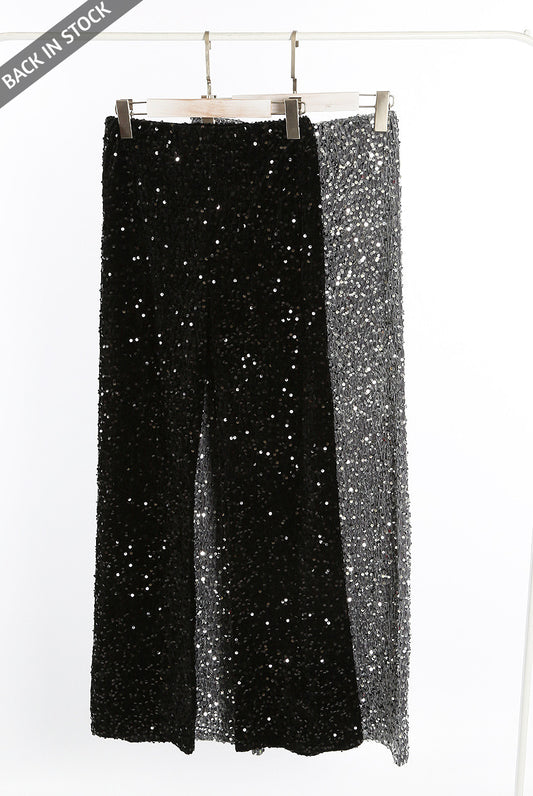 LEANA SEQUIN TROUSERS