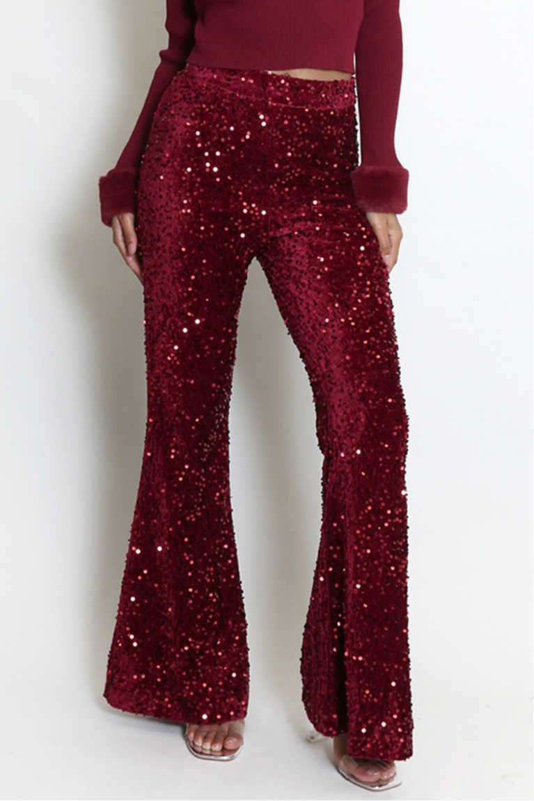 CELESTE SEQUIN TROUSERS