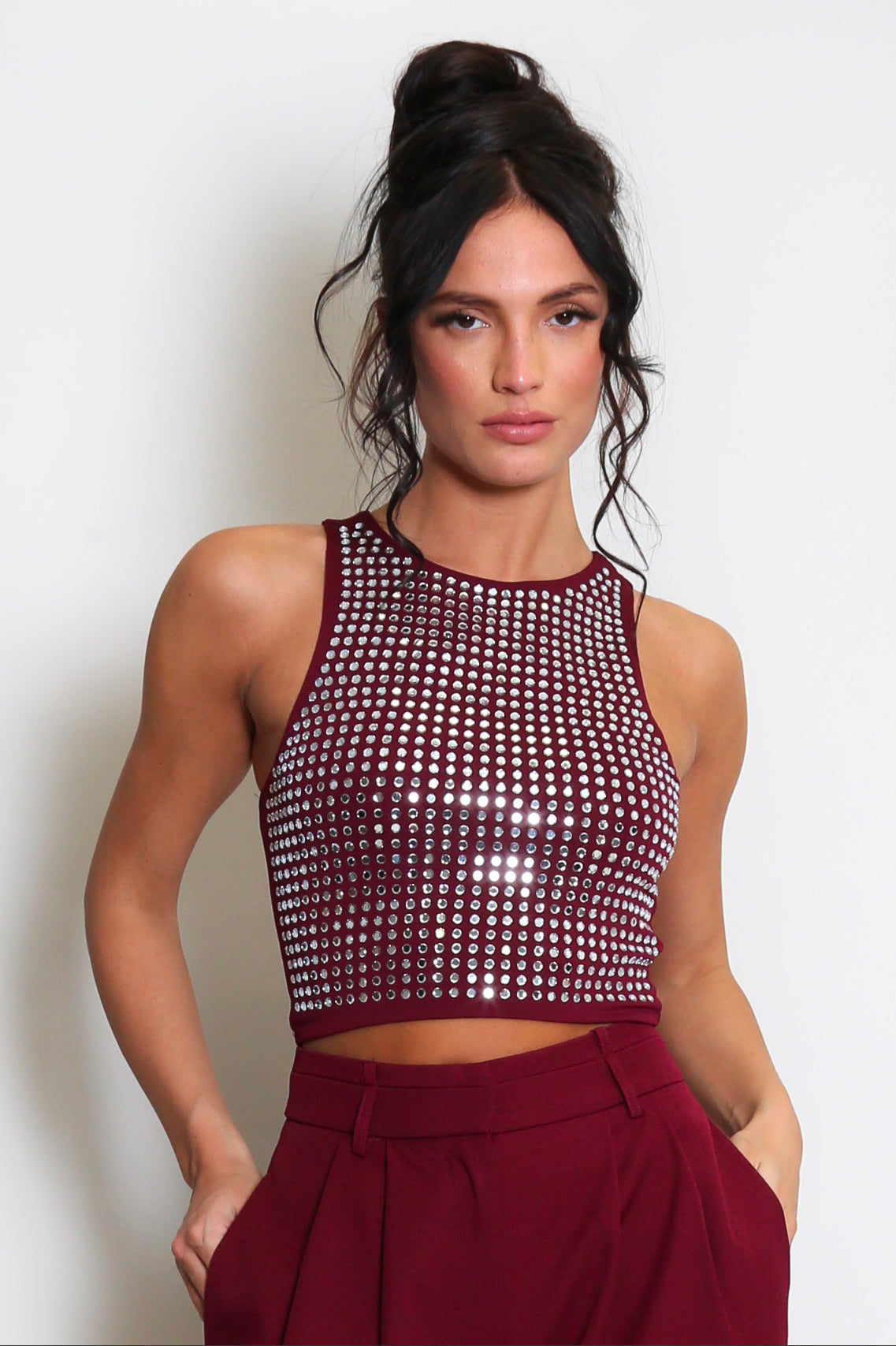 WALKER STUDDED CROP