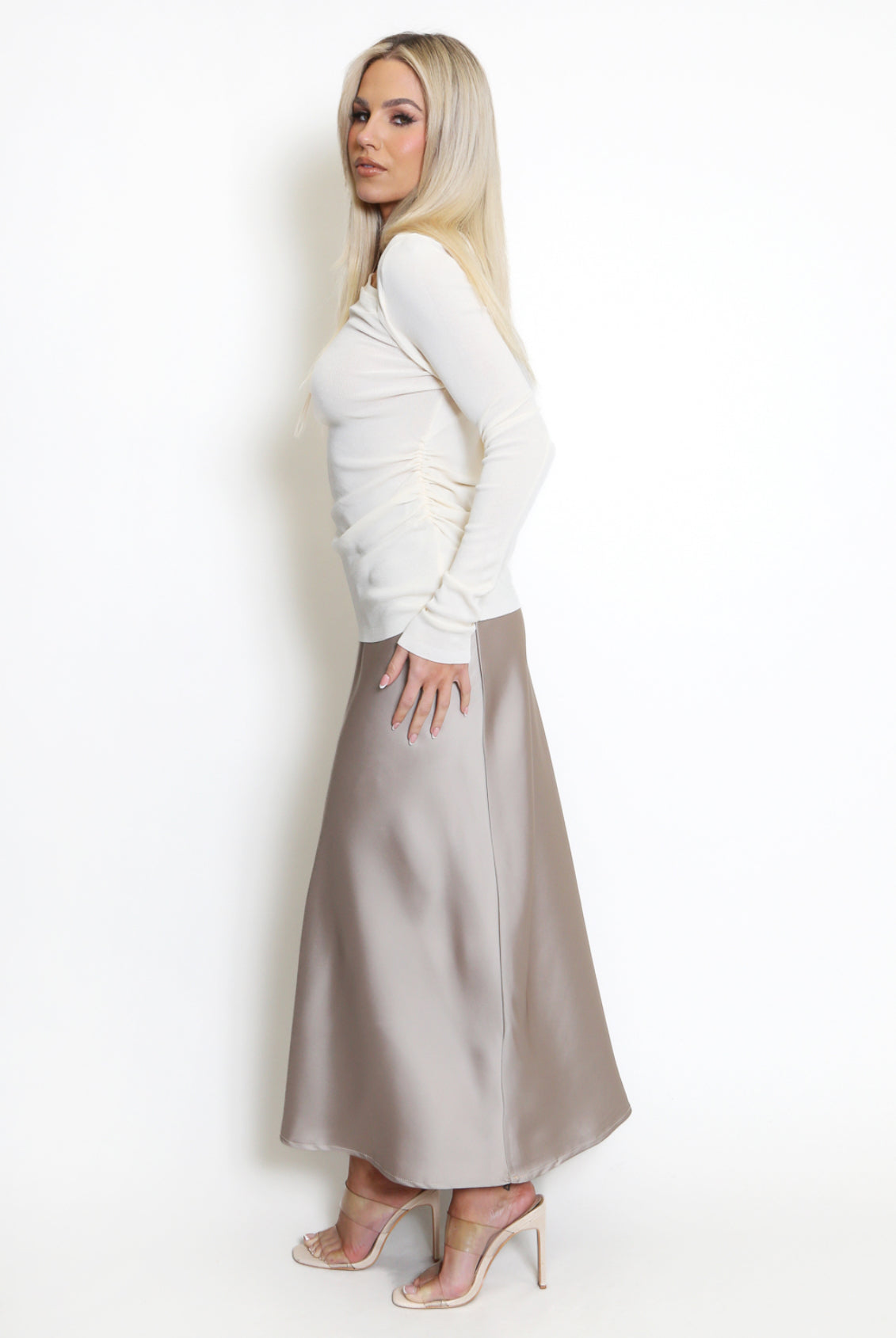 JOPLIN SATIN SKIRT