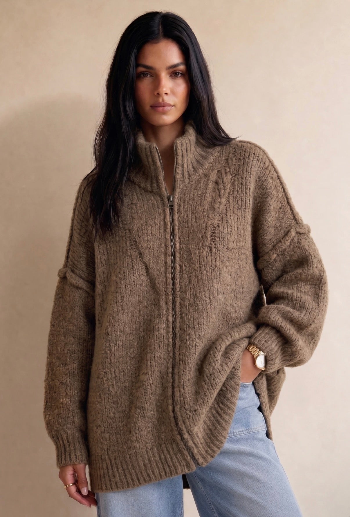 WARRIN OVERSIZED CARDIGAN