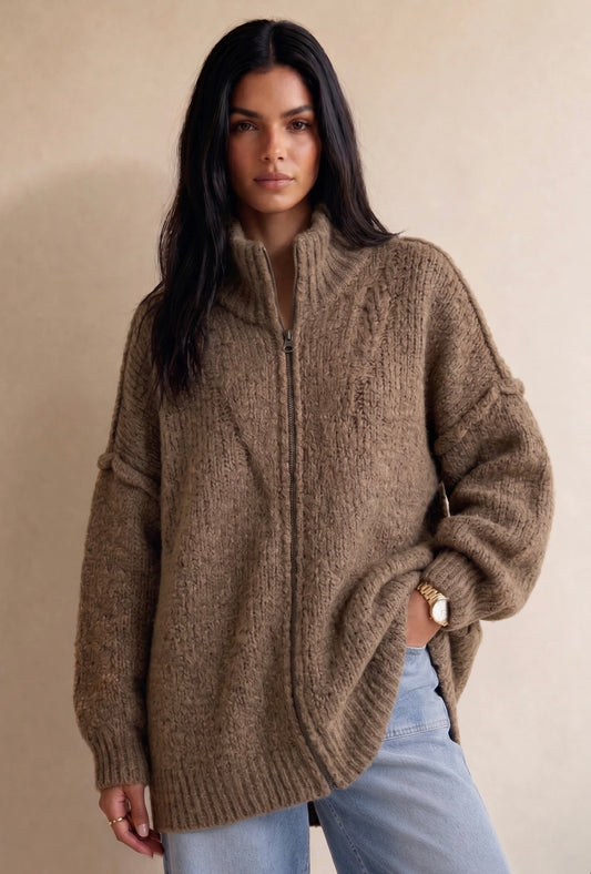 WARRIN OVERSIZED CARDIGAN