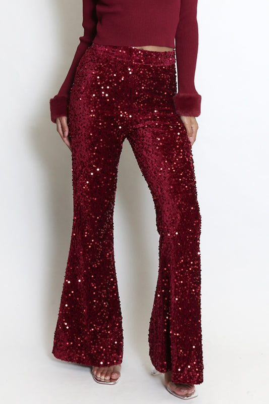 CELESTE SEQUIN TROUSERS