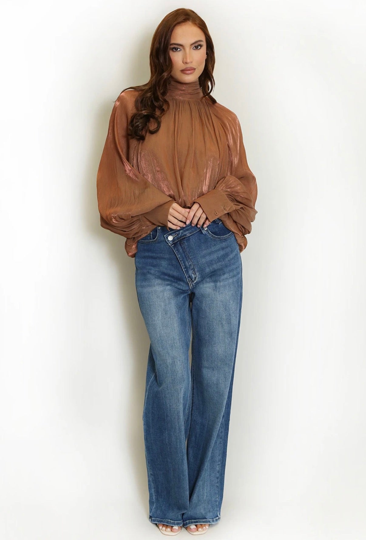 SAHARA METALLIC BLOUSE