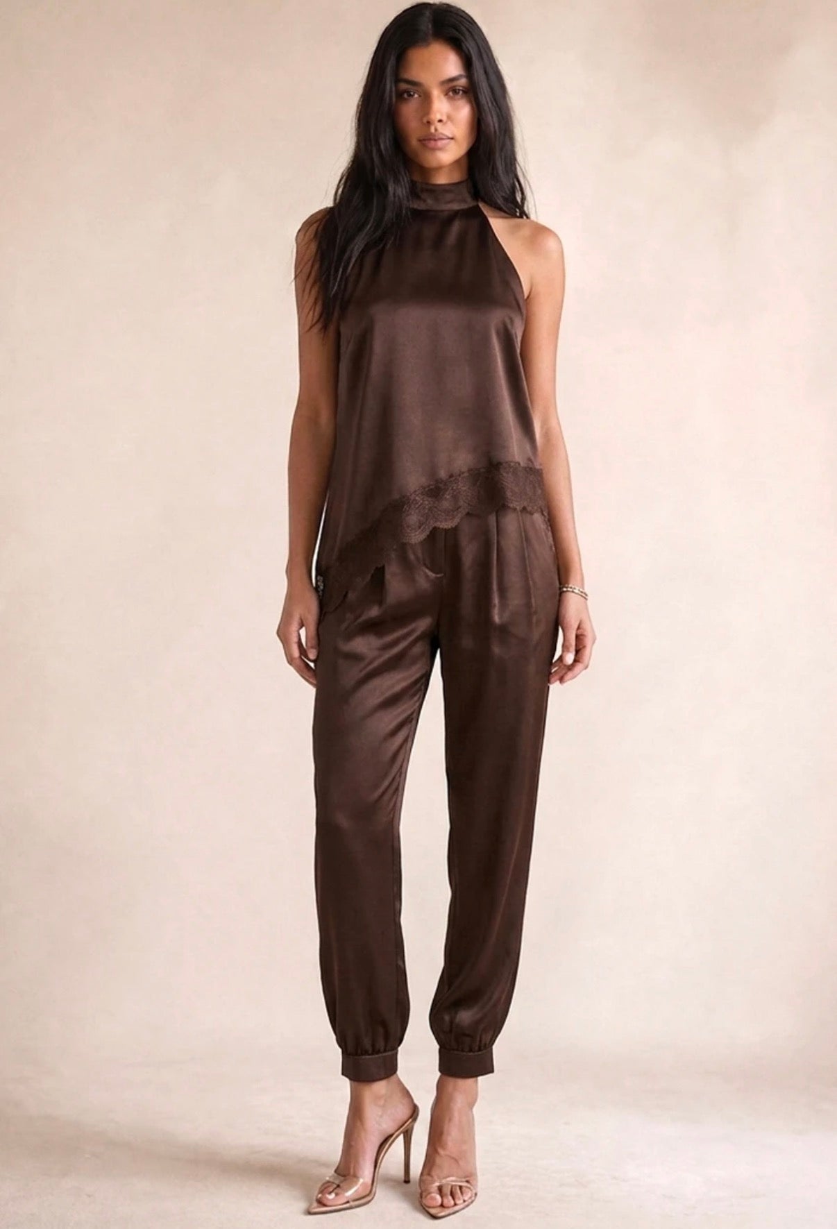 CHANDRA SATIN TROUSERS