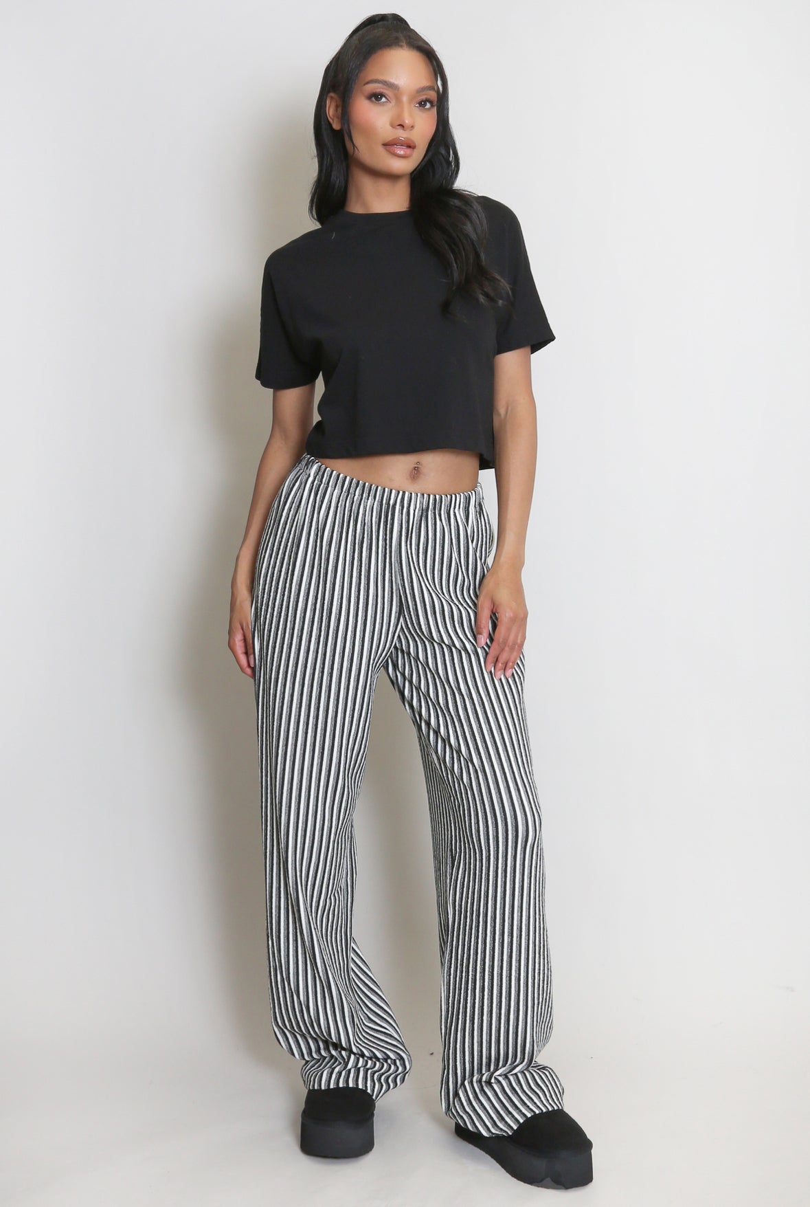 ROSA STRIPED TROUSERS