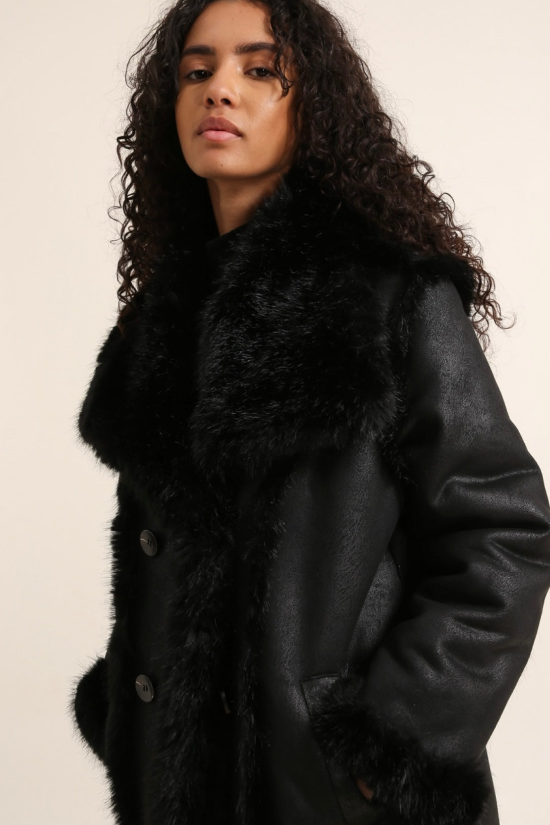 PIPER SHEARLING COAT