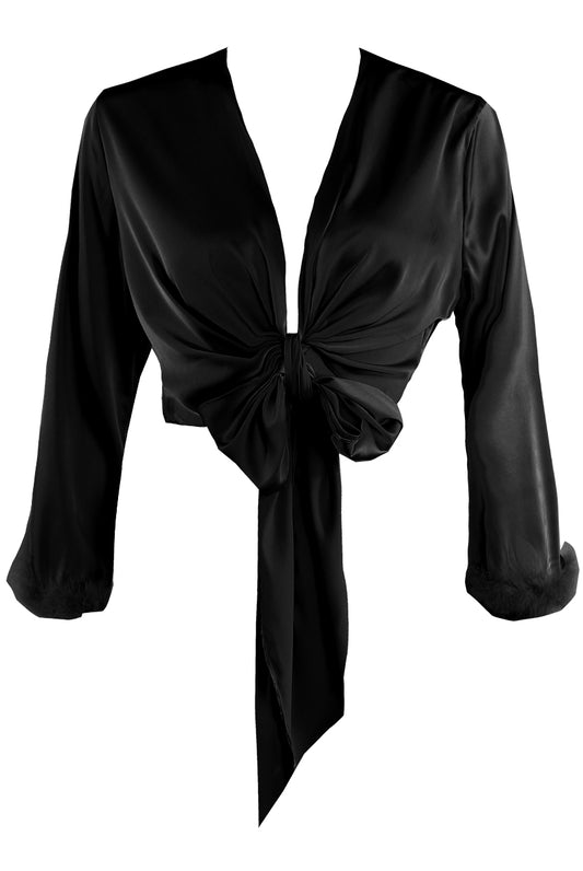 EMORY OSTRICH BLOUSE