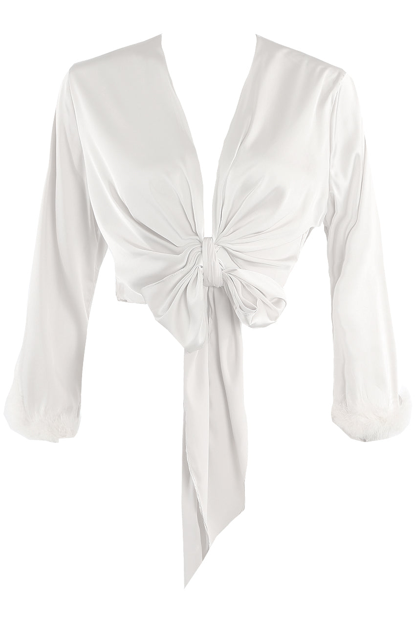 EMORY OSTRICH BLOUSE