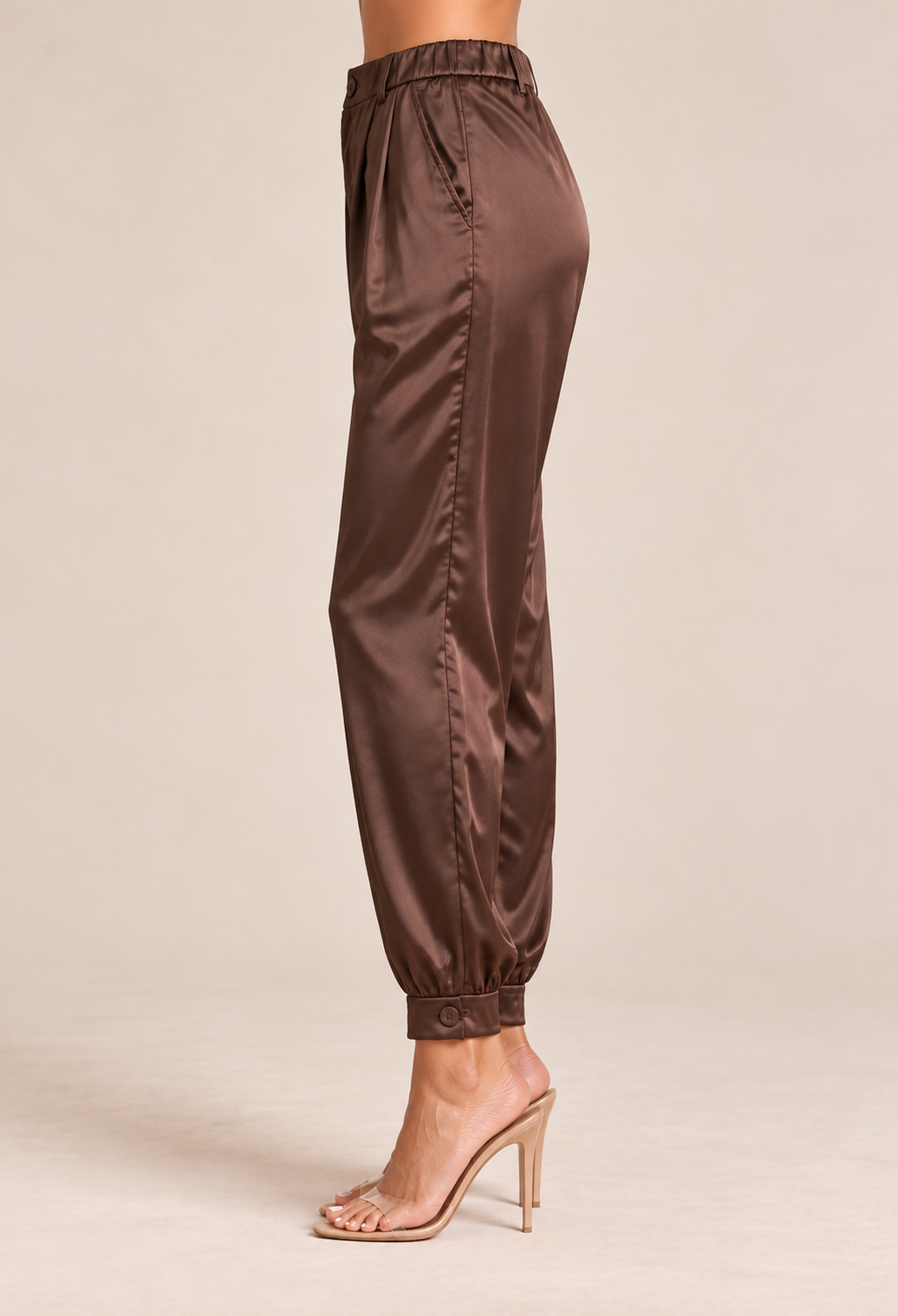 CHANDRA SATIN TROUSERS