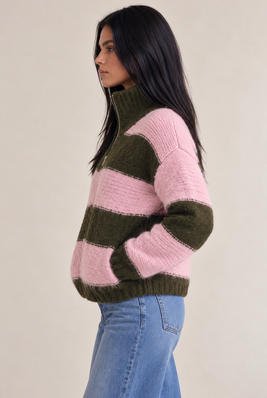 AVA ZIP CARDIGAN