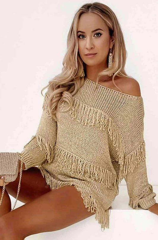 TRINA FRINGE SWEATER