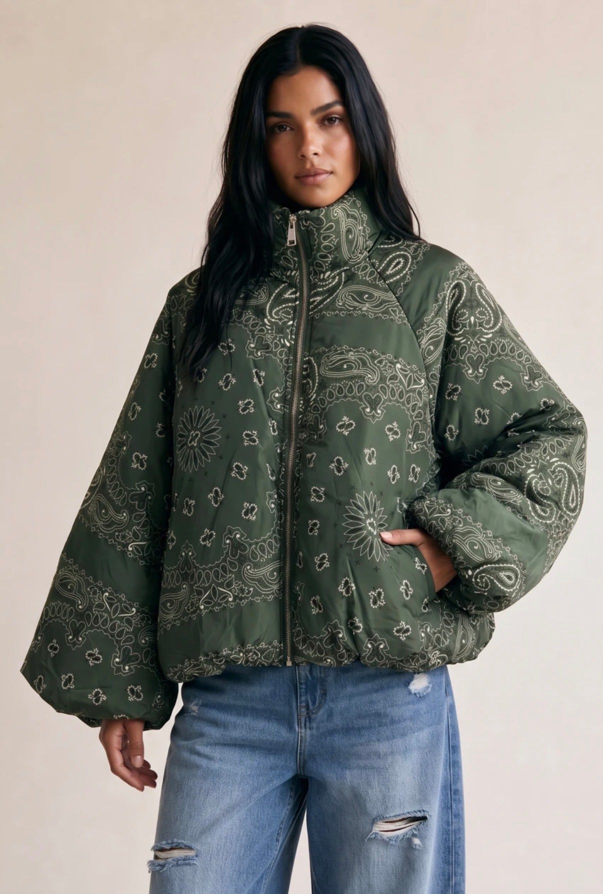 EDEN PAISLEY PUFFER