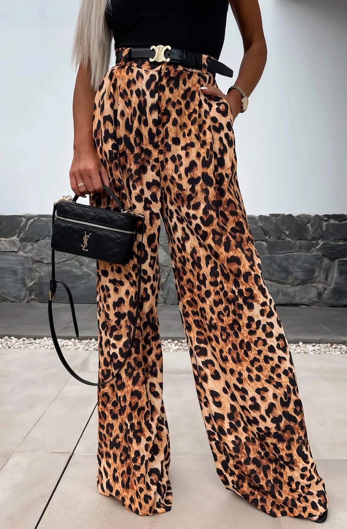 KYM TROUSER - LEOPARD