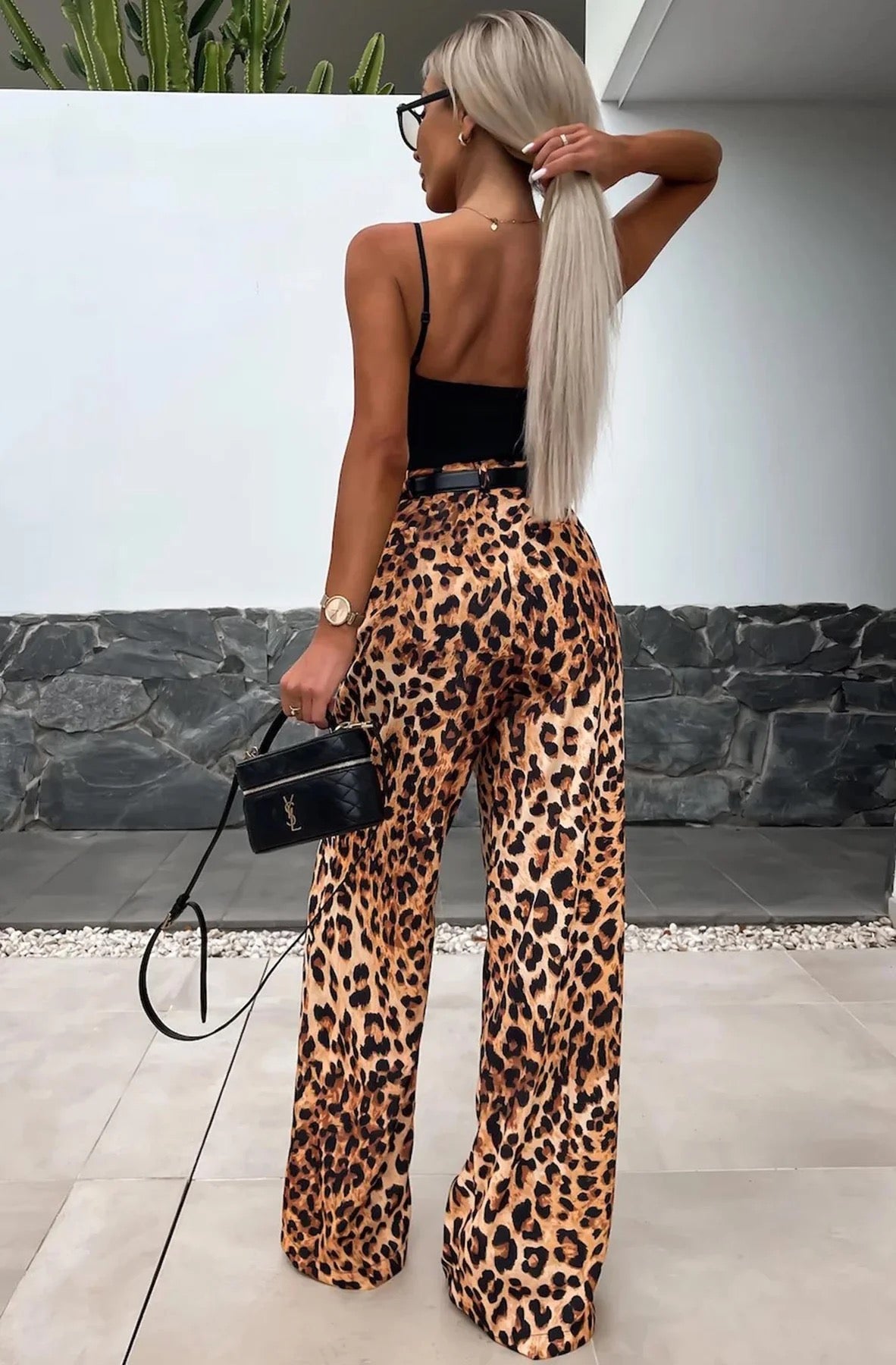 KYM TROUSER - LEOPARD