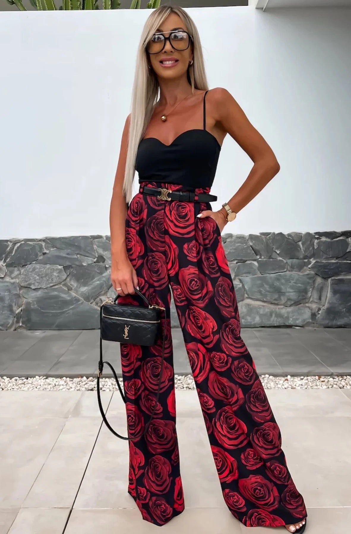 KYM TROUSER - FLORAL