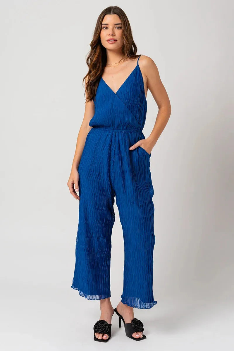 ELLA PLEATED JUMPSUIT