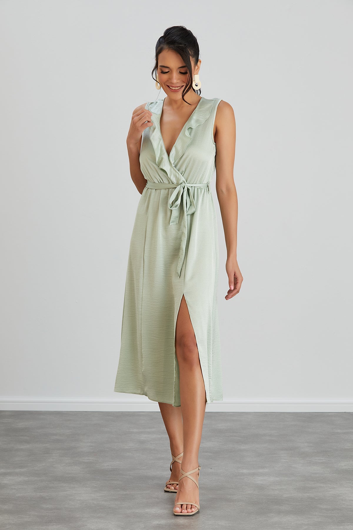 SOLANGE WRAP DRESS