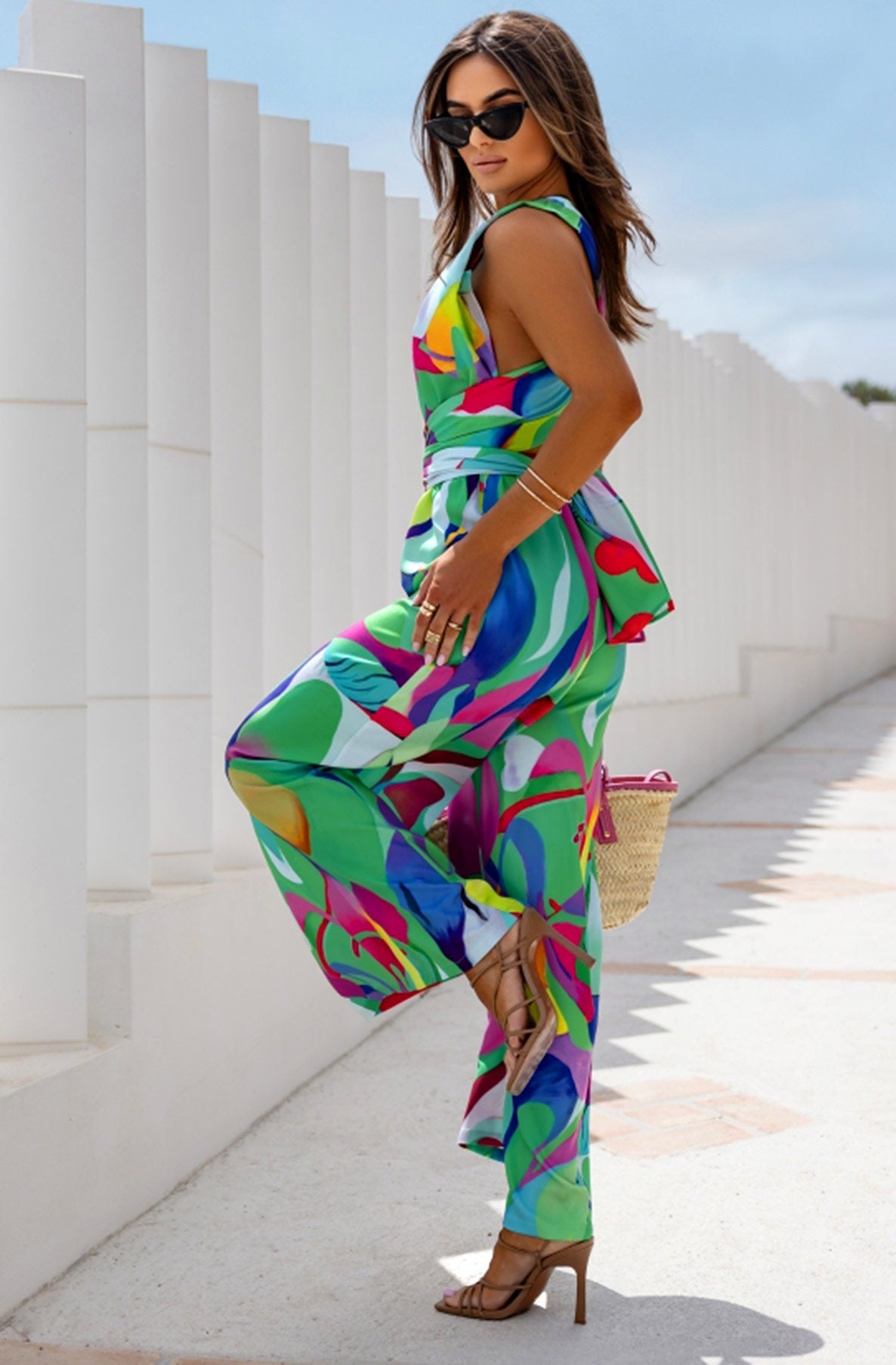 VALINA ABSTRACT JUMPSUIT