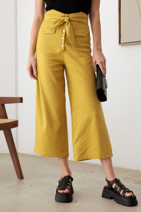 GIA BELTED TROUSERS