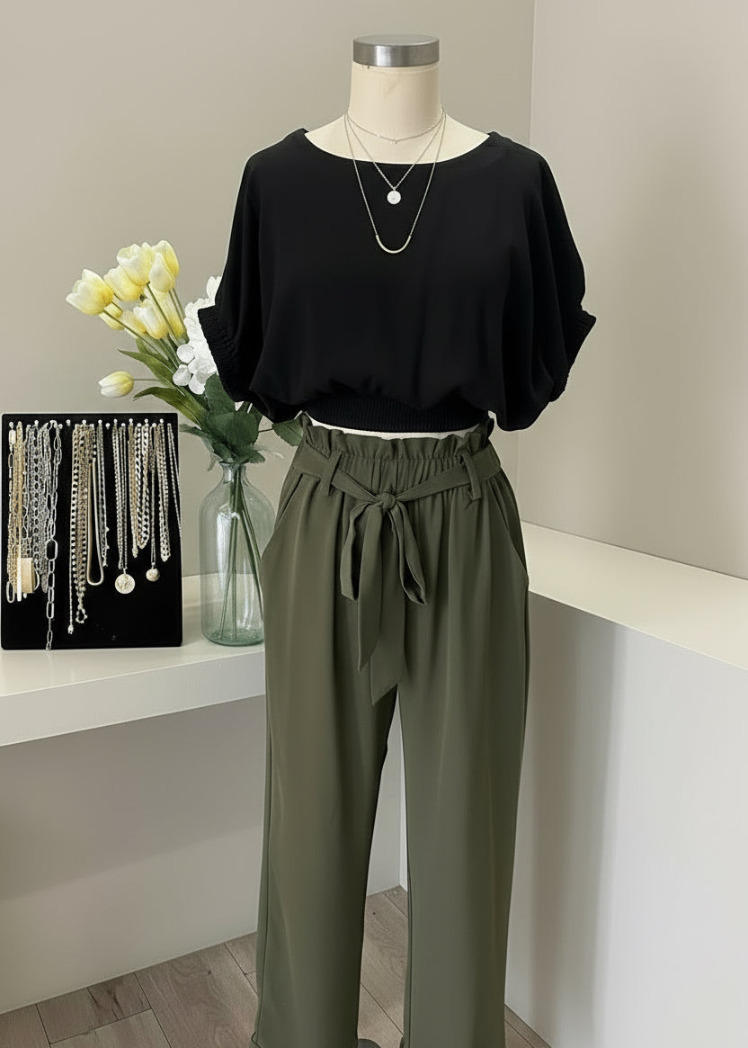 LARKIN BELTED TROUSER