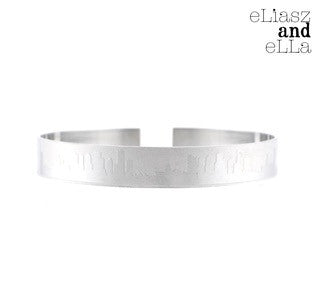 Cityscape Stainless Steel Bracelet Cuff - House of Angelica